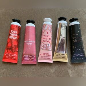 Bundle 5 NEW Bath & Body Works Hand Cream 1 fl oz each